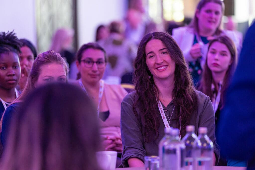 Image of women enjoying a conference about menopause in their workplace